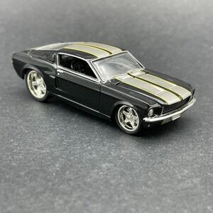 JL Full Throttle Foose 1967 67 Ford Mustang Black Car Stripes Diecast 1/64 Scale
